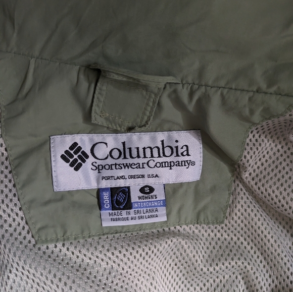 Vintage Women’s Columbia Interchange Core 3 In 1 Winter Coat Green Sz S - Picture 5 of 15
